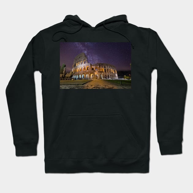 Colosseum in Rome, Italy Hoodie by mitzobs